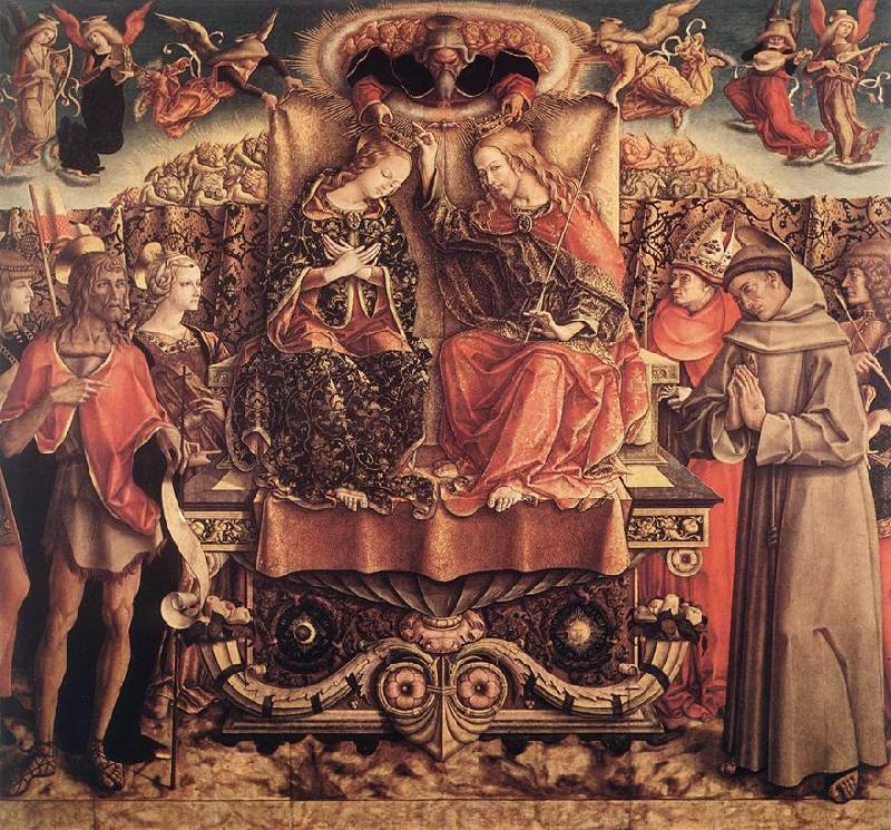CRIVELLI, Carlo Coronation of the Virgin dgfd oil painting image